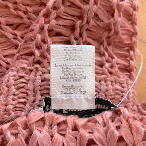 Cotton Emporium Open Stitch Cardigan Size Medium - Picture 12 of 12